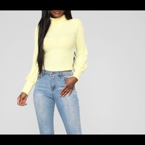 Fashion Nova Mock Neck Top NWT